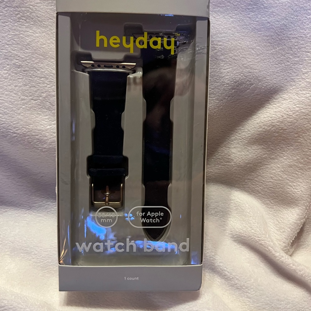 heyday Watch Band for Apple Watch 38/40mm Dark Blue Soft Velvet